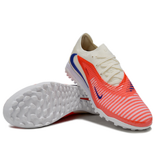 Chuteira Society Nike Phantom 6 Elite TF Branca e Laranja
