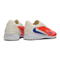 Chuteira Society Nike Phantom 6 Elite TF Branca e Laranja