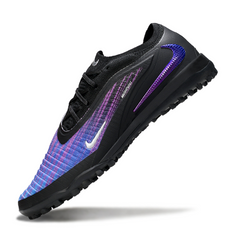 Chuteira Society Nike Phantom 6 Elite TF Preta,  Roxa e Azul