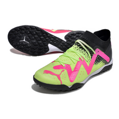 Chuteira Society Puma Future Ultimate TF Verde e Rosa - VENI Futebol