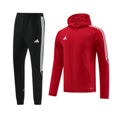 Conjunto de Frio Adidas Casaco + Calça Vermelho e Preta