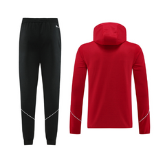 Conjunto de Frio Adidas Casaco + Calça Vermelho e Preta - VENI Futebol