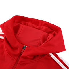 Conjunto de Frio Adidas Casaco + Calça Vermelho e Preta - VENI Futebol