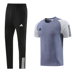 Conjunto Adidas Camiseta + Calça Cinza