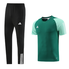 Conjunto Adidas Camiseta + Calça Verde e Preta - VENI Futebol