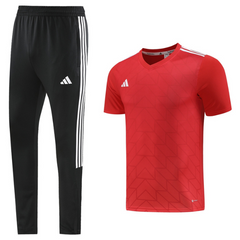 Conjunto Adidas Camiseta + Calça Vermelha