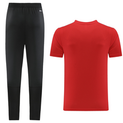 Conjunto Adidas Camiseta + Calça Vermelha - VENI Futebol