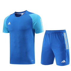 Conjunto Adidas Camiseta + Short Azul Claro