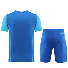 Conjunto Adidas Camiseta + Short Azul Claro - VENI Futebol