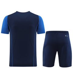 Conjunto Adidas Camiseta + Short Azul Escuro - VENI Futebol