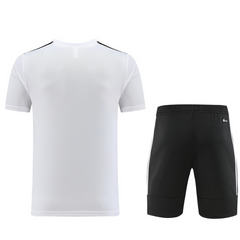 Conjunto Adidas Camiseta + Short Branca e Preta - VENI Futebol