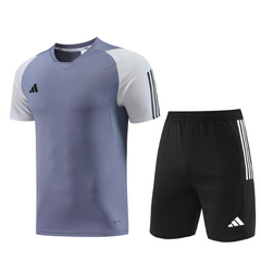 Conjunto Adidas Camiseta + Short Cinza