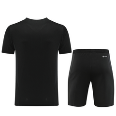 Conjunto Adidas Camiseta + Short Preta - VENI Futebol