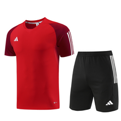 Conjunto Adidas Camiseta + Short Vermelha