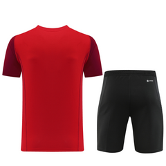 Conjunto Adidas Camiseta + Short Vermelha - VENI Futebol