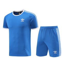 Conjunto Adidas Camiseta + Short Azul Claro