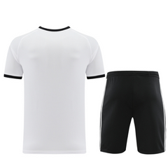 Conjunto Adidas Camiseta + Short Branca e Preta - VENI Futebol