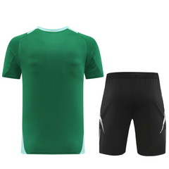 Adidas T-Shirt + Green Shorts Set