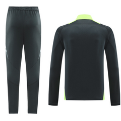 Conjunto de Frio Adidas Jaqueta + Calça Cinza e Verde - VENI Futebol