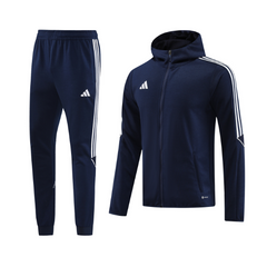 Conjunto de Frio Adidas Casaco + Calça Azul Escuro - VENI Futebol