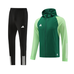 Conjunto de Frio Adidas Casaco + Calça Verde e Preto