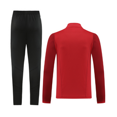 Conjunto de Frio Adidas Blusão + Calça Vermelho e Preto - VENI Futebol