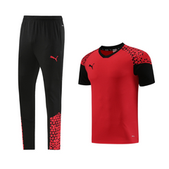 Conjunto Puma Camiseta + Calça Vermelho e Preto - VENI Futebol