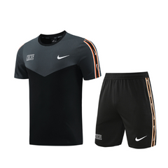 Conjunto Nike Camiseta + Short Cinza e Preta