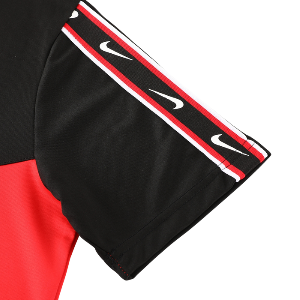 Conjunto Nike Camiseta + Short Preta e Vermelha - VENI Futebol