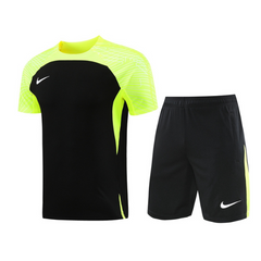 Nike Black and Red T-Shirt + Shorts Set