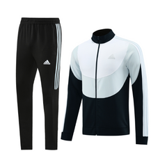 Conjunto de Frio Adidas Jaqueta + Calça Branca e Preta