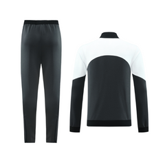 Conjunto de Frio Adidas Jaqueta + Calça Preta, Branca e Cinza - VENI Futebol