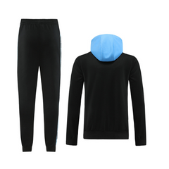 Conjunto de Frio Nike Jaqueta + Calça Preta e Azul Claro - VENI Futebol