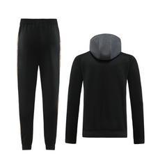 Conjunto de Frio Nike Jaqueta + Calça Preta, Cinza e Laranja - VENI Futebol