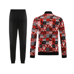 Conjunto de Frio Puma Jaqueta + Calça Preta, Vermelha e Cinza - VENI Futebol