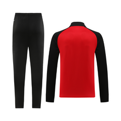 Conjunto de Frio Puma Jaqueta + Calça Vermelha e Preta - VENI Futebol