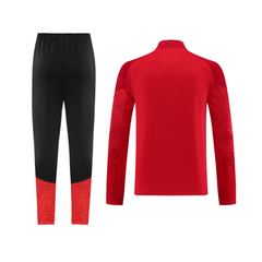 Conjunto de Frio Puma Jaqueta + Calça Vermelha e Preta - VENI Futebol