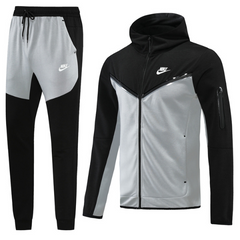 Conjunto de Frio Nike Casaco + Calça Preto e Cinza