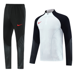 Conjunto de Frio Nike Blusão + Calça Branca e Preta