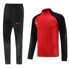 Conjunto de Frio Nike Blusão + Calça Vermelha e Preta