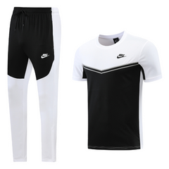 Conjunto Nike Camiseta + Calça Preta e Branca