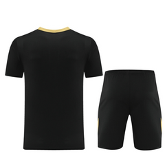 Conjunto Adidas Camiseta + Short Preto e Amarelo - VENI Futebol