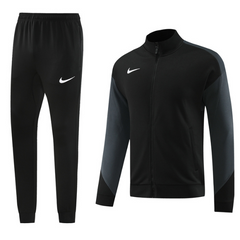 Conjunto de Frio Nike Jaqueta + Calça Preto e Cinza