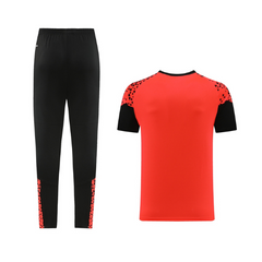 Conjunto Puma Camiseta + Calça Laranja e Preta - VENI Futebol