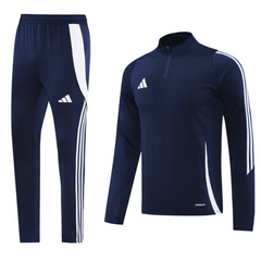 Conjunto de Frio Adidas Blusão + Calça Azul Escuro