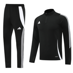 Conjunto de Frio Adidas Blusão + Calça Preto e Branco