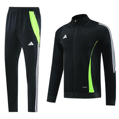 Conjunto de Frio Adidas Jaqueta + Calça Preto e Verde - VENI Futebol