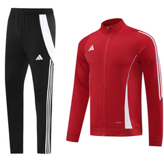 Conjunto de Frio Adidas Jaqueta + Calça Vermelho e Preto