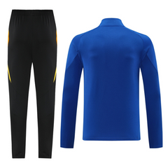 Conjunto chaqueta y pantalón Adidas Cold Weather azul, amarillo y negro