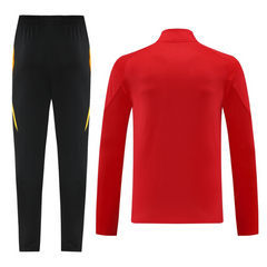 Conjunto de Frio Adidas Blusão + Calça Vermelho, Amarelo e Preto